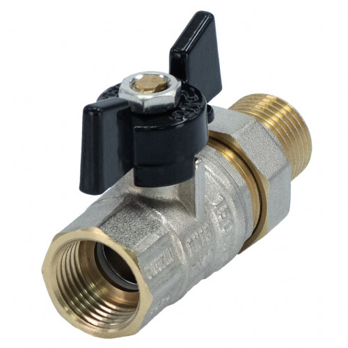 Кран шаровой с американкой 1/2", бабочка Millennium