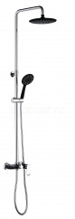 Душевая система GANZER GZ22062-C, с тропическим душем, черный хром