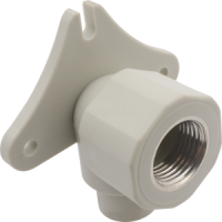 Уголок с креплением PP-R 20х1/2 ВР с патрубком FV-Plast AA239020012
