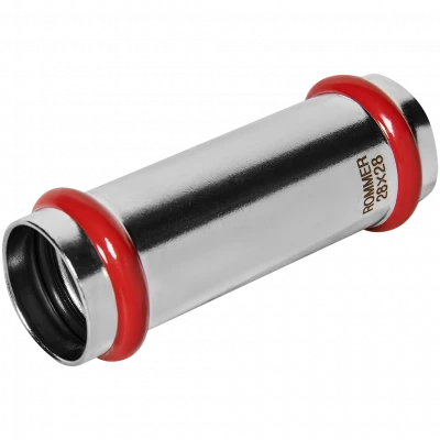 Муфта надвижная ROMMER 28 мм из нержавеющей стали, RSS-0019-000028
