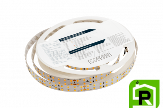 Лента светодиодная LUMKER, 2835, 196 LED/м, 18 Вт/м, 24В, IP33, Теплый белый (3000K)