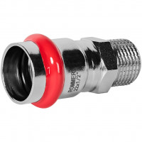 Переходник ROMMER ВПр-НР 22 мм x 1/2" из нержавеющей стали, RSS-1021-002212