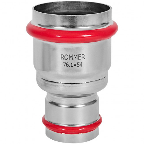 Муфта переходная ВПр 76,1х54 из стали нержавеющей, прессовой ROMMER RSS-1018-007654