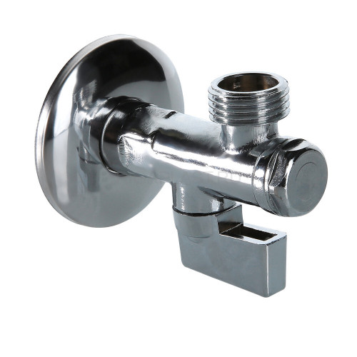 Бытовой шаровой кран угловой с фильтром 1/2" х 3/4" VT.282.N.0405