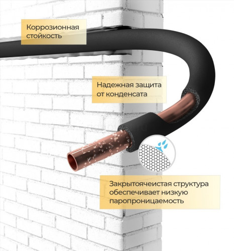 Трубка ENERGOFLEX BLACK STAR 08/6-2, черная