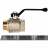 Кран шаровой НВ 1 1/2" ручка OREGON серия 305 полный проход Bugatti