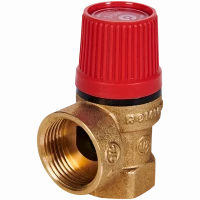 Клапан предохранительный для отопления с манометром 3 бар 1/2"x3/4х1/4" ROMMER