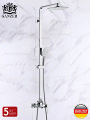 Душевая система GANZER GZ26061, с тропическим душем, хром