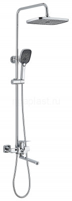 Душевая система HANSEN H33020, с тропическим душем, хром