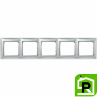 Рамка Legrand Valena 5-постовая алюминий 770155