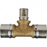 Тройник переходной 32х20х32 для металлопластиковых труб, прессовой STOUT SFP-0005-322032