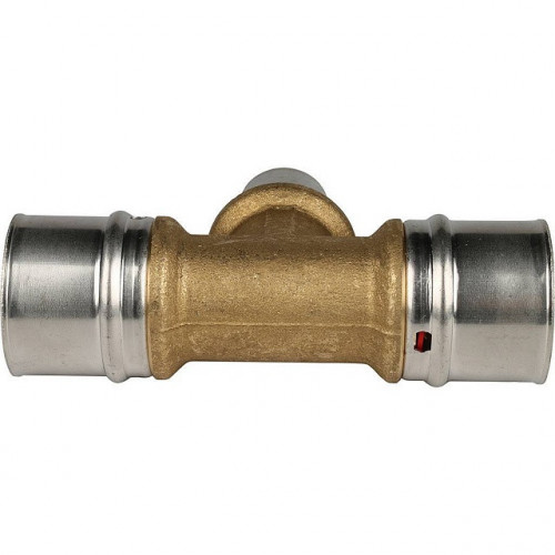 Тройник переходной 32х20х32 для металлопластиковых труб, прессовой STOUT SFP-0005-322032