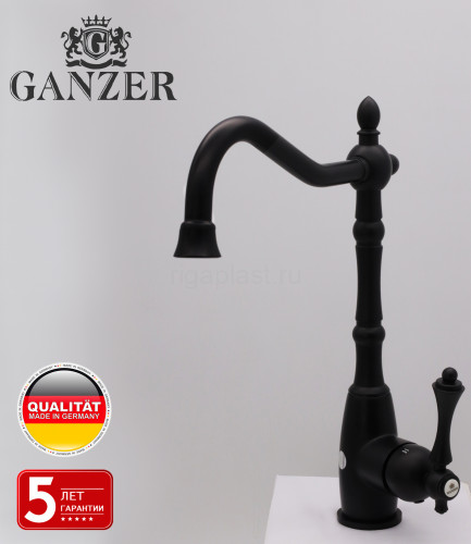 Смеситель для кухни GANZER GZ77021-C, черный