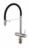 Смеситель для кухни HansenPRO HL15089, с подключением к фильтру, с гибким изливом, хром