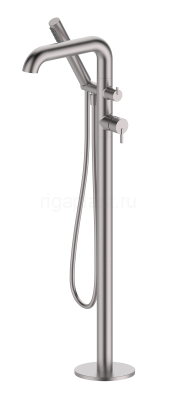 Смеситель для ванны GANZER GZ03181-G, напольный, сатин
