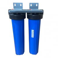Фильтр магистральный EcoLine 20BB 1", двойной, настенный, FH20B2