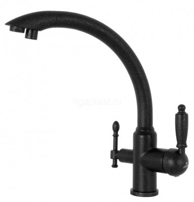 Смеситель для кухни Vincent Black Pearl с подачей фильтрованной воды KAISER 31244-5
