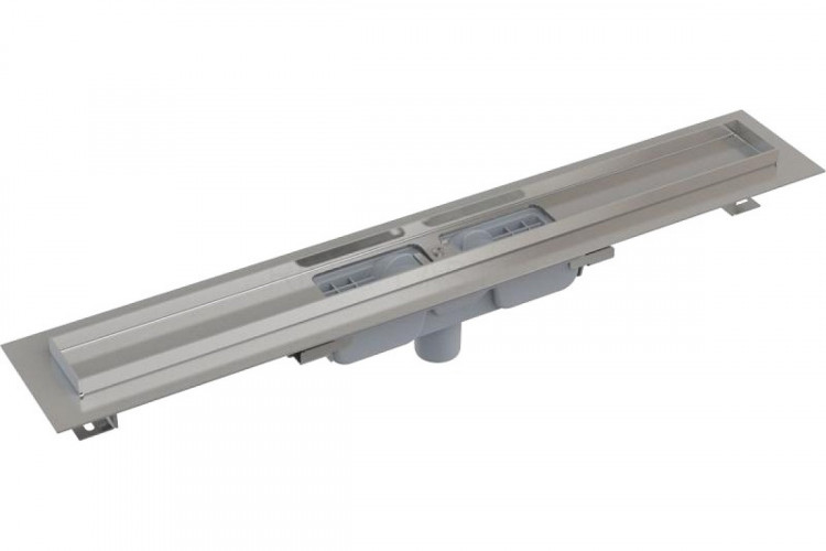 Душевой лоток AlcaPlast APZ1101-1150 без решетки в пол около стены, выпуск прямой