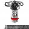 Угольник настенный с креплением ROMMER ВПр-ВР 15 мм x 1/2" из нержавеющей стали, RSS-1011-001512