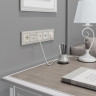 Розетка Ethernet RJ-45 Werkel (перламутровый рифленый) W1181013