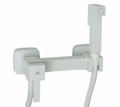 Смеситель с гигиеническим душем GANZER GZ12201-F Set, белый