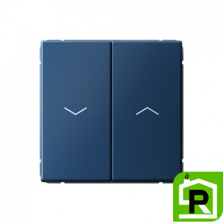 2-клавишный ВЫКЛЮЧАТЕЛЬ ЖАЛЮЗИ, 10 А, Art Gallery, цвет Аквамарин, GAL001119