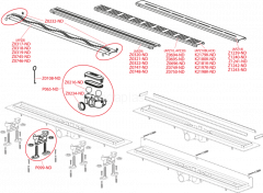 Душевой лоток Alcaplast APZ10 Simple 850 мм, хром, APZ10-850M