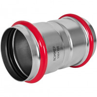 Муфта равнопроходная ВПр 108 из стали нержавеющей, прессовой ROMMER RSS-1017-000108