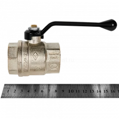 Кран шаровой ВВ 1 1/4" ручка OREGON серия 300 полный проход Bugatti