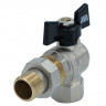 Кран шаровой с американкой угловой 1/2", бабочка Millennium