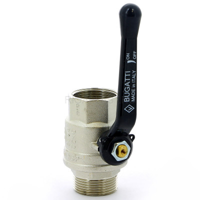 Кран шаровый ВН 1 1/4", ручка-рычаг Oregon Bugatti
