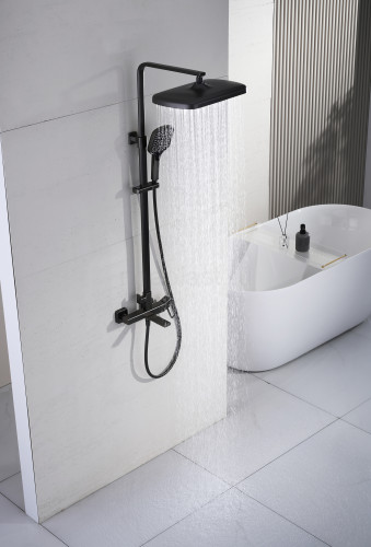 Душевая система GANZER GZ12163-Q, графит