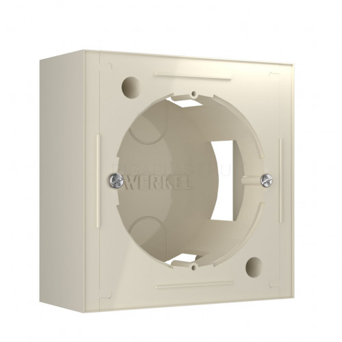 Коробка для накладного монтажа Werkel (слоновая кость) W8000003