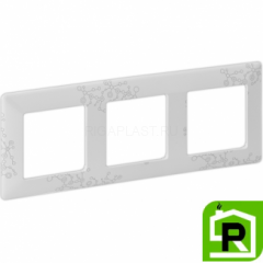 Рамка Legrand Valena Life 3 поста Эл Грей 754123