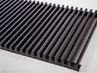 Решетка рулонная алюминиевая для конвектора 420-1000, черная TechnoWarm