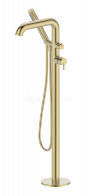 Смеситель для ванны GANZER GZ03181-S, напольный, матовое золото