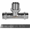 Тройник-переходник ROMMER НР 18 мм x 3/4" из нержавеющей стали, RSS-0016-001834