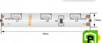 Лента светодиодная стандарт 315, 60 LED/м, 4,8 Вт/м, 12В , IP67, Цвет: Холодный белый