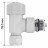 Набор термостатический угловой 1/2" Royal Thermo Design Pro 15мм М30х1,5 (Белый)