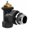 Набор термостатический угловой Royal Thermo Design 1/2" М30х1,5 (Черный)