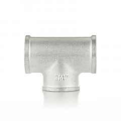Тройник равнопроходной ELSEN ВВВ 1/2", латунь с оловянным покрытием (TIN), EBF07.12T