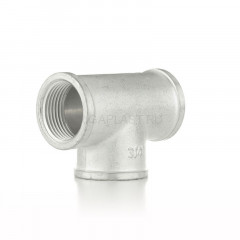 Тройник равнопроходной ELSEN ВВВ 1/2", латунь с оловянным покрытием (TIN), EBF07.12T