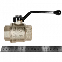 Кран шаровой ВВ 1 1/2" ручка OREGON серия 300 полный проход Bugatti