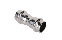 Муфта двухраструбная пресс 22 из нержавеющей стали ZEISSLER ZTI.503.002222