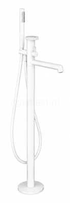 Смеситель для ванны GANZER GZ19181-F, напольный, белый