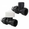 Набор термостатический прямой Royal Thermo Design 1/2" М30х1,5 (Черный)
