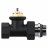 Набор термостатический прямой Royal Thermo Design 1/2" М30х1,5 (Черный)