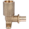 Угольник настенный с длинным нарезным патрубком 16-Rp 1/2 STOUT SFA-0032-001612