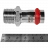 Переходник ВПр-НР 15х1/2" из стали нержавеющей, прессовой ROMMER