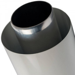 Элемент дымохода 60/100 конечный участок 830 мм дымохода для горизонтального прохода через стену с оголовком из пластика STOUT